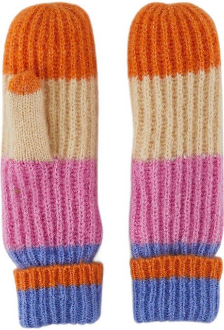 LITTLE PIECES gestreepte wanten LPPYRON multi