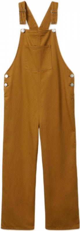 Mango Mika straight leg tuinbroek met gekleurde wassing