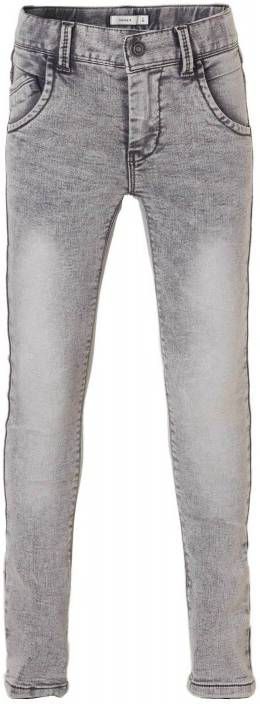 NAME IT KIDS x slim fit jeans NITTAD grijs