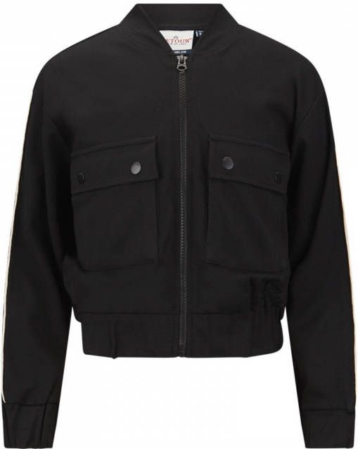 Retour Denim tussenjas Dian met contrastbies zwart